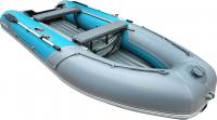 Лодка Адмирал 375S PRO Lite Серо-голубой (Ø-45см, до 20л.с.)